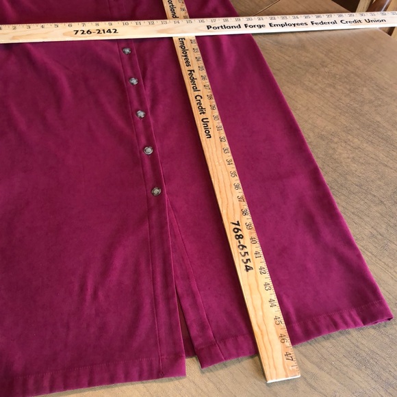 TALBOTS Petites 8P Red Sleeveless Jumper Dress - Picture 8 of 8